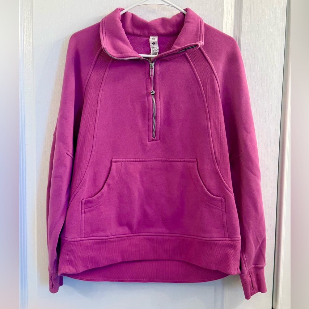 lululemon athletica oversized half-zip scuba, XS